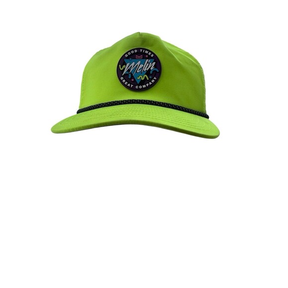 Melin Hydro Coronado Burst Neon Yellow Waterproof Snapback Hat Classic HTF Color - Picture 7 of 16